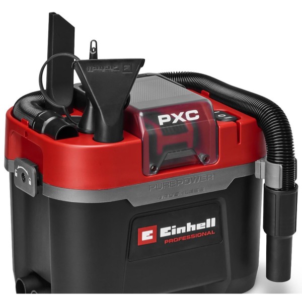 Фото - Пилосос для сухого прибирання з контейнером і мішком Einhell Professional TP-VC 18/10 Li BL 18В (2347155)